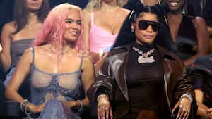 Las artistas son amigas desde que hicieron juntas la canción Tusa. (Photo by Mike Coppola/Getty Images for MTV).