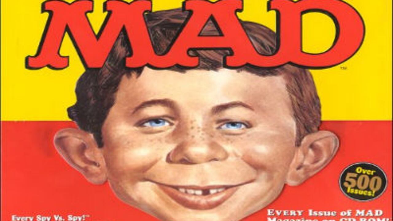 Portada de la revista MAD, ahora en IPad