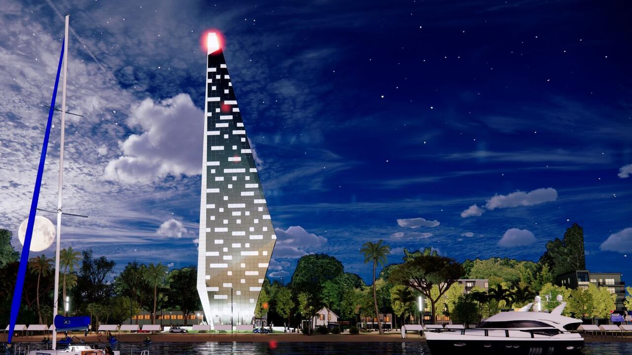Ventana de sueños, en Puerto Colombia, Atlántico, será el faro de cristal más grande del mundo.