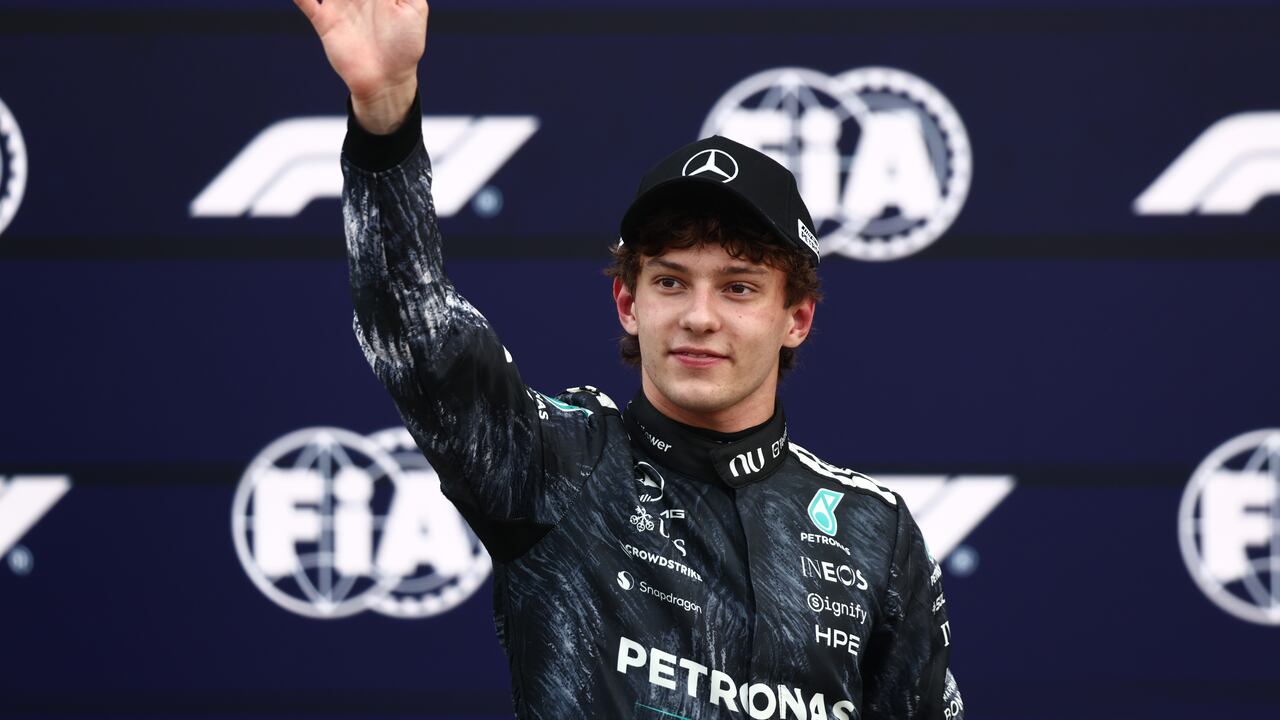 El piloto italiano de Mercedes Kimi Antonelli.