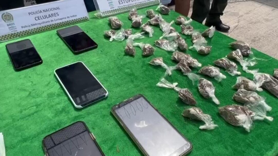 Elementos incautados en la captura.