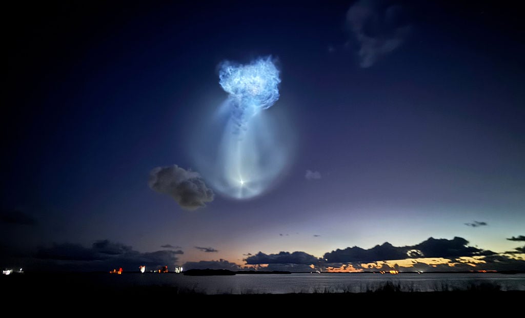 La NASA documentó una extraña ‘medusa espacial’ sobre Florida.