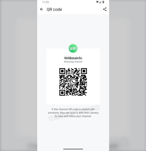 La función de códigos QR todavía está en desarrollo.