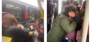 En video quedaron registrados dos hechos de intolerancia ocurridos en buses articulados de TransMilenio, en los cuales se vieron involucradas cuatro mujeres que a punto de mordiscos, puños y patadas se enfrentaron ante la mirada atónita de los demás pasajeros.