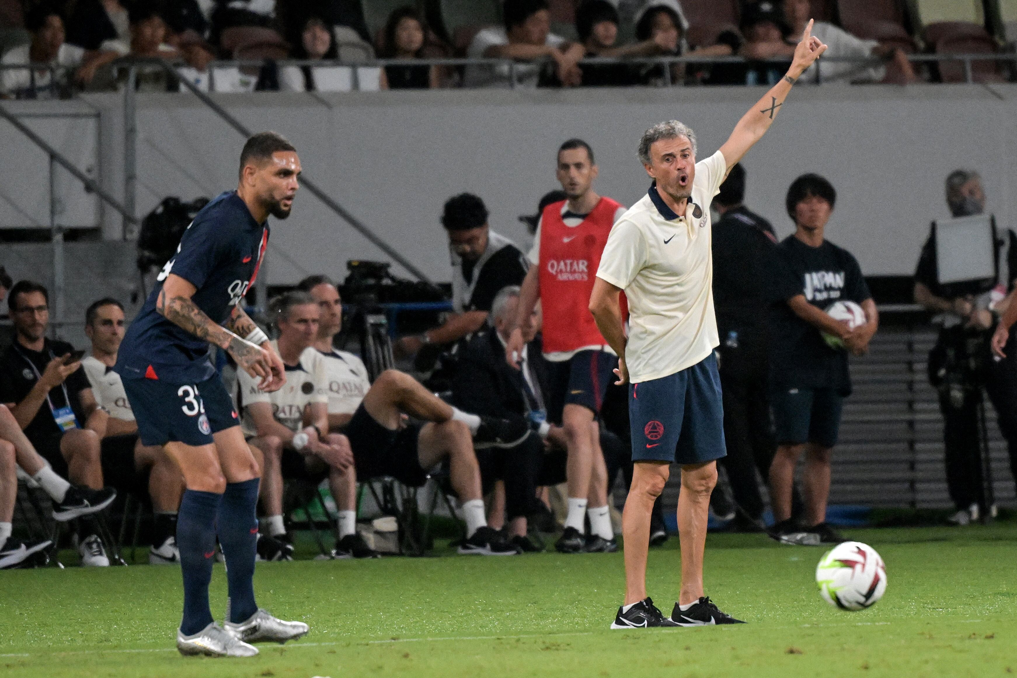 Luis Enrique, DT del Paris Saint-Germain.