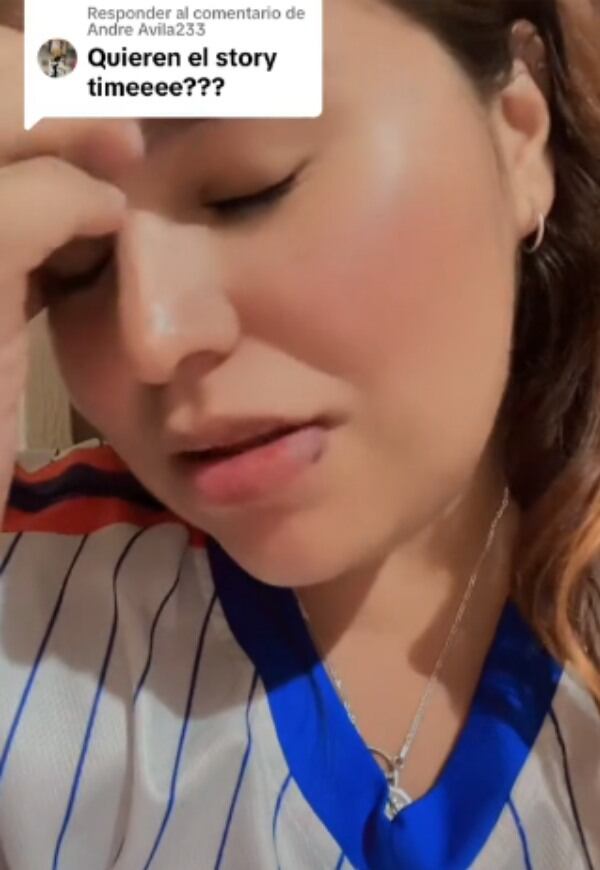 La mujer contó en TikTok lo vivido con un exnovio.