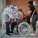 Vacunacion covid 3 edad
Coliseo del Tunal
Bogota 9 marzo 2021
Foto Esteban Vega La-Rotta