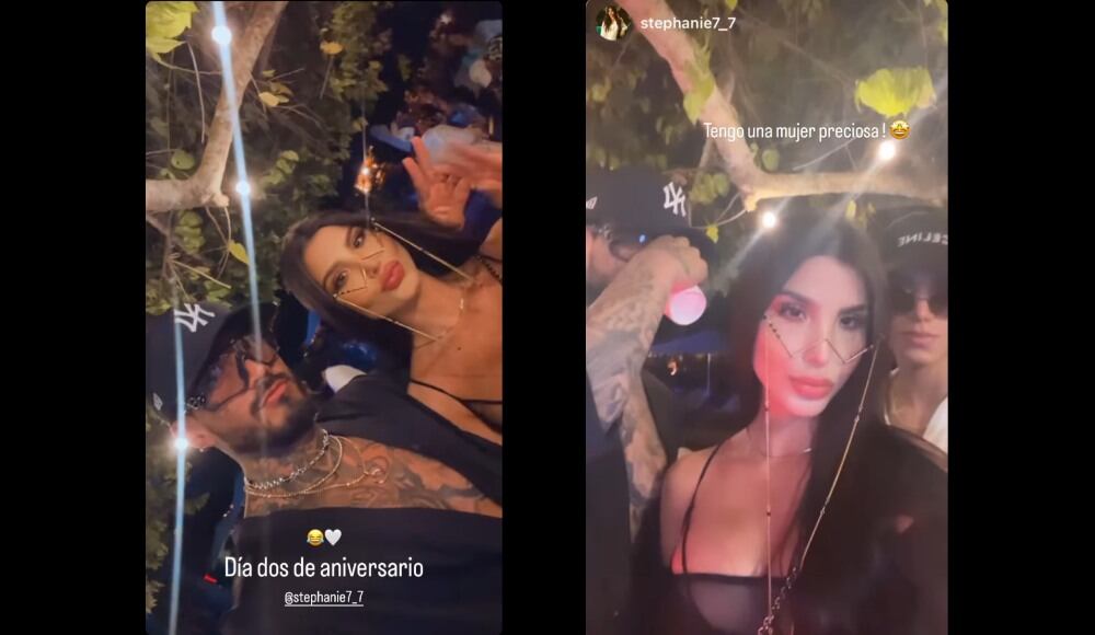 La pareja se encuentra disfrutando completamente de su amor.