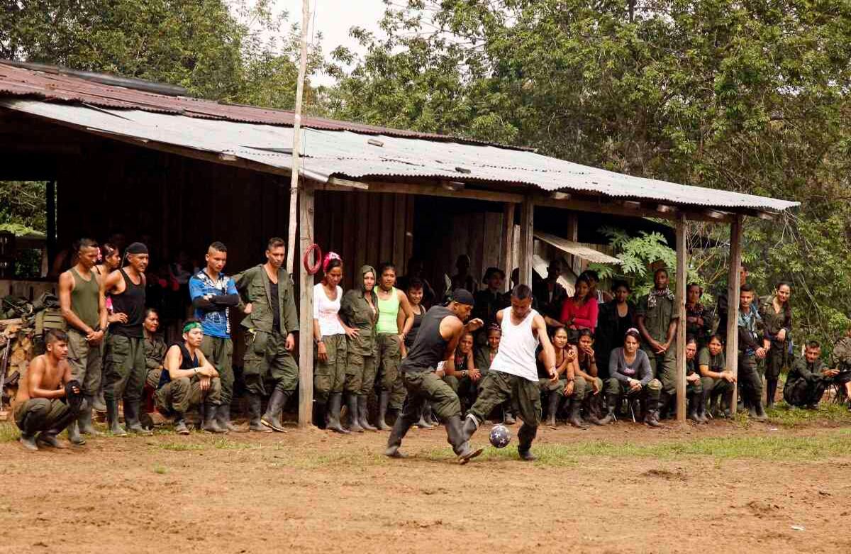 Campamento de las Farc en Llanos de Yari, el 29 de marzo de 2016. Foto: León Darío Peláez