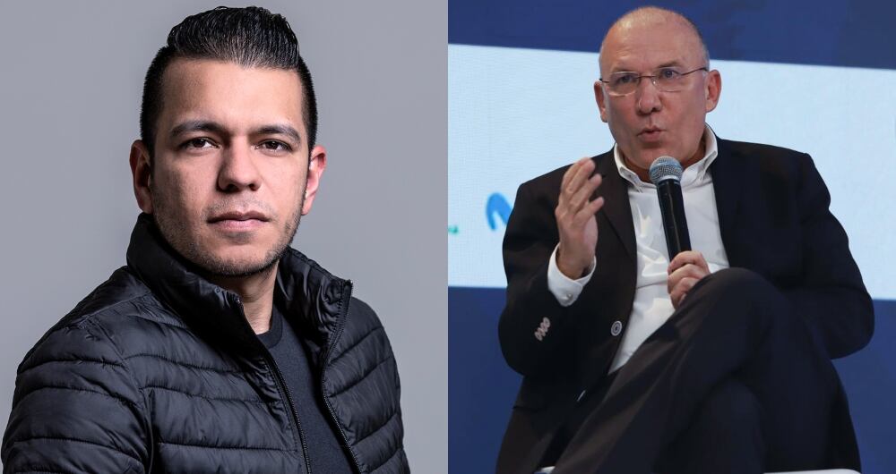 De izquierda a derecha: los senadores Jota Pe Hernández y Roy Barreras.