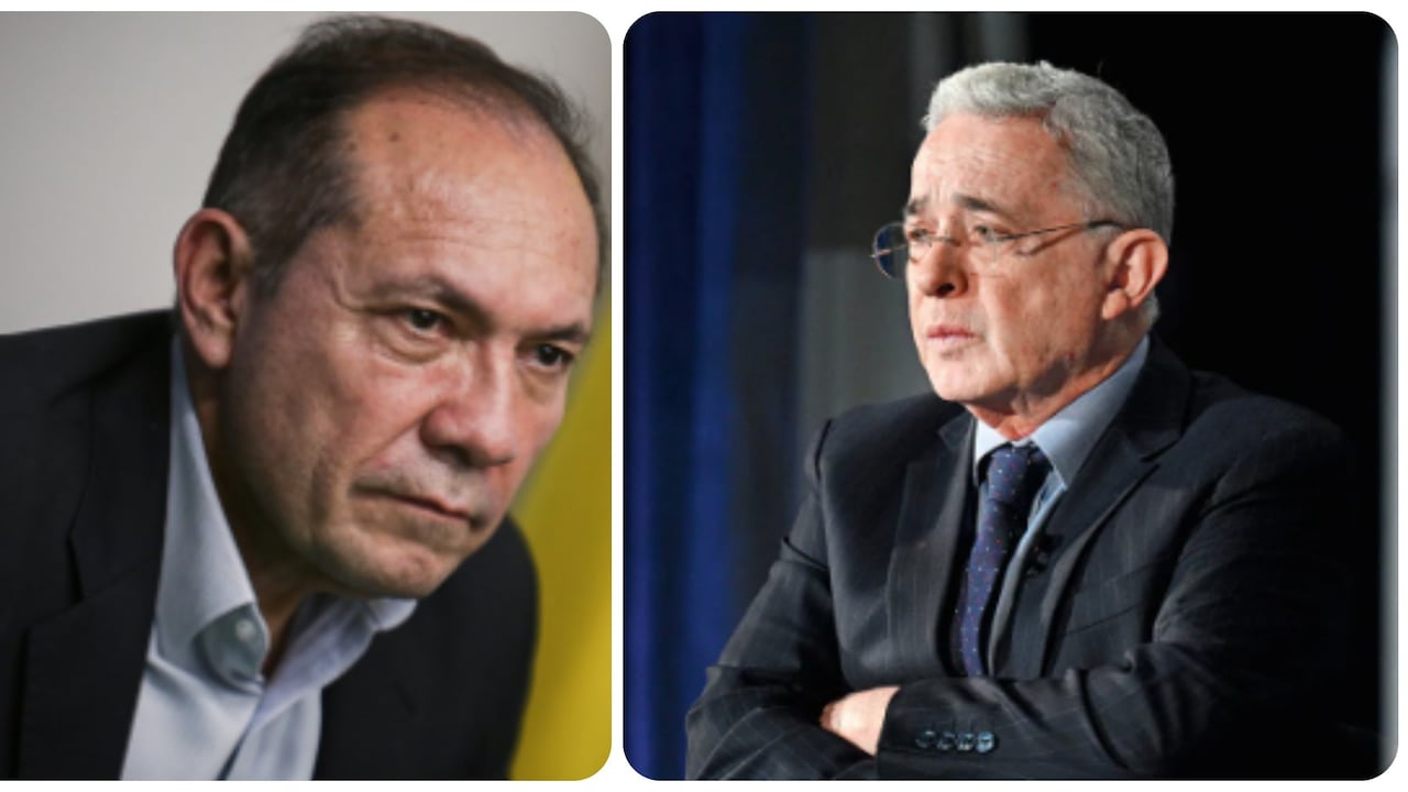 Antonio Sanguino, exministro de Trabajo, y Álvaro Uribe Vélez, expresidente de Colombia