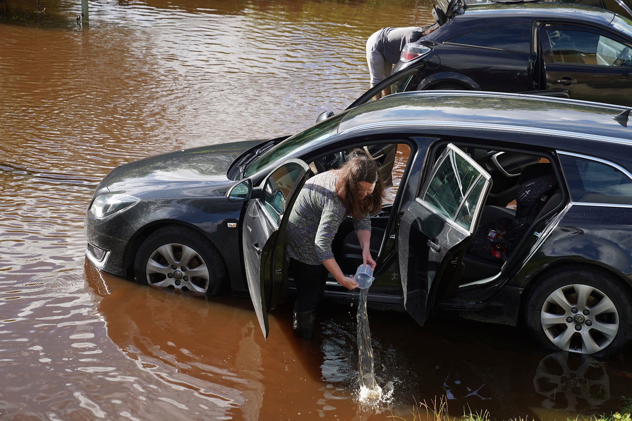 Inundaciones causadas por las fuertes lluvias en Europa.