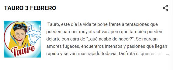 Horóscopo para Tauro hoy según Nana Calistar