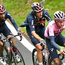 Egan Bernal en el Giro de Italia.