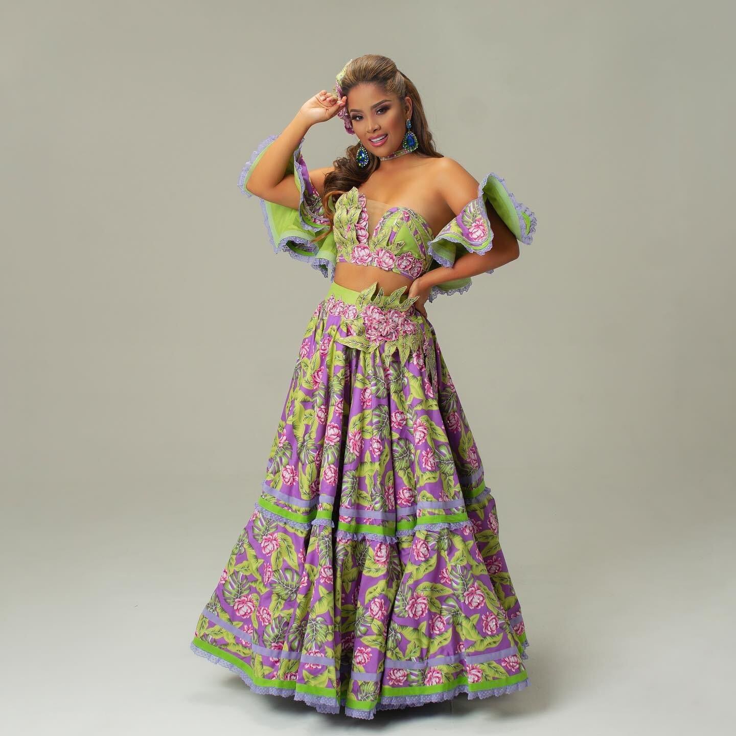 Ashly Fadul, reina del Carnaval de Soledad, 2023.