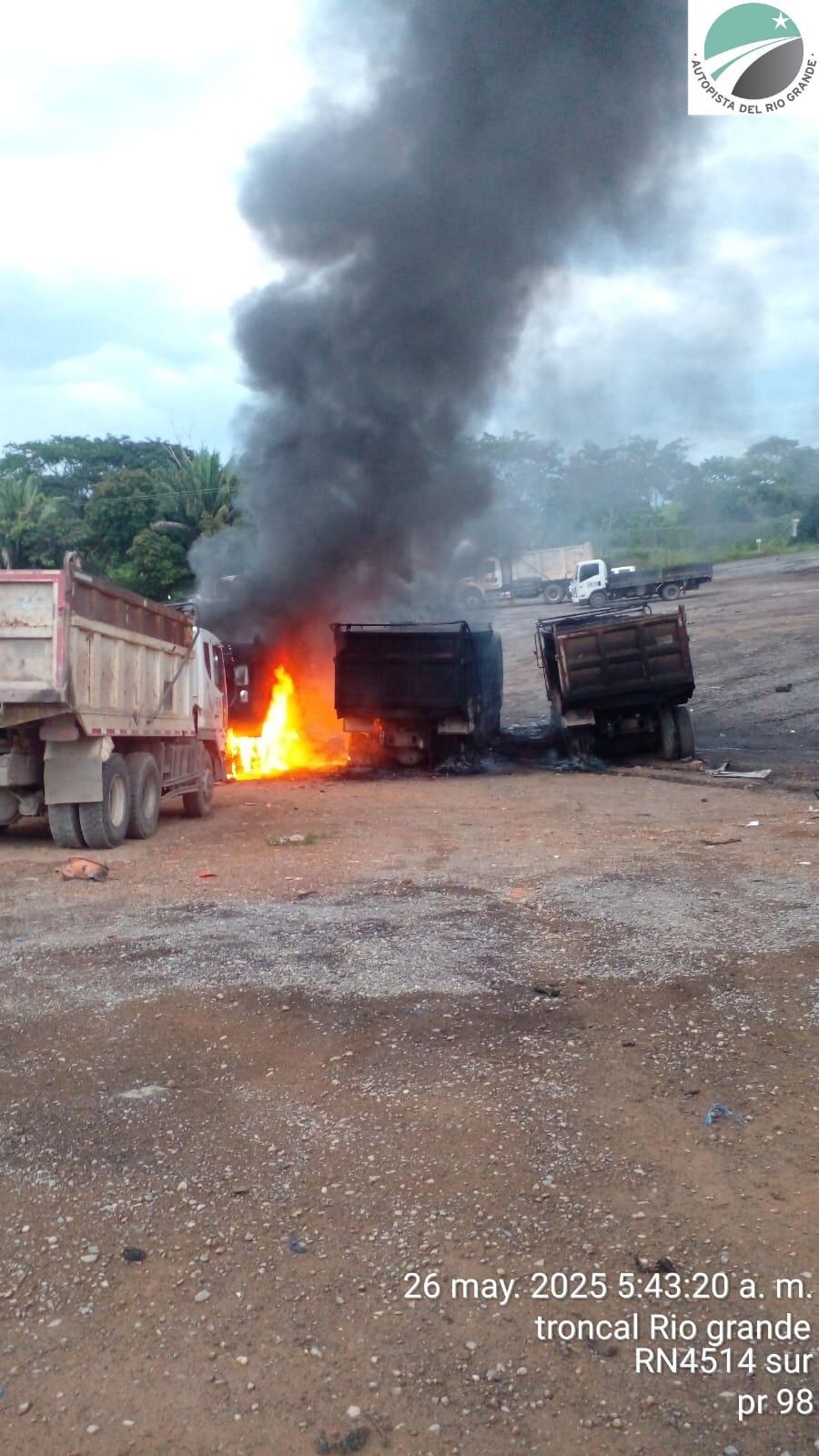Atentado en Concesión Río grande
