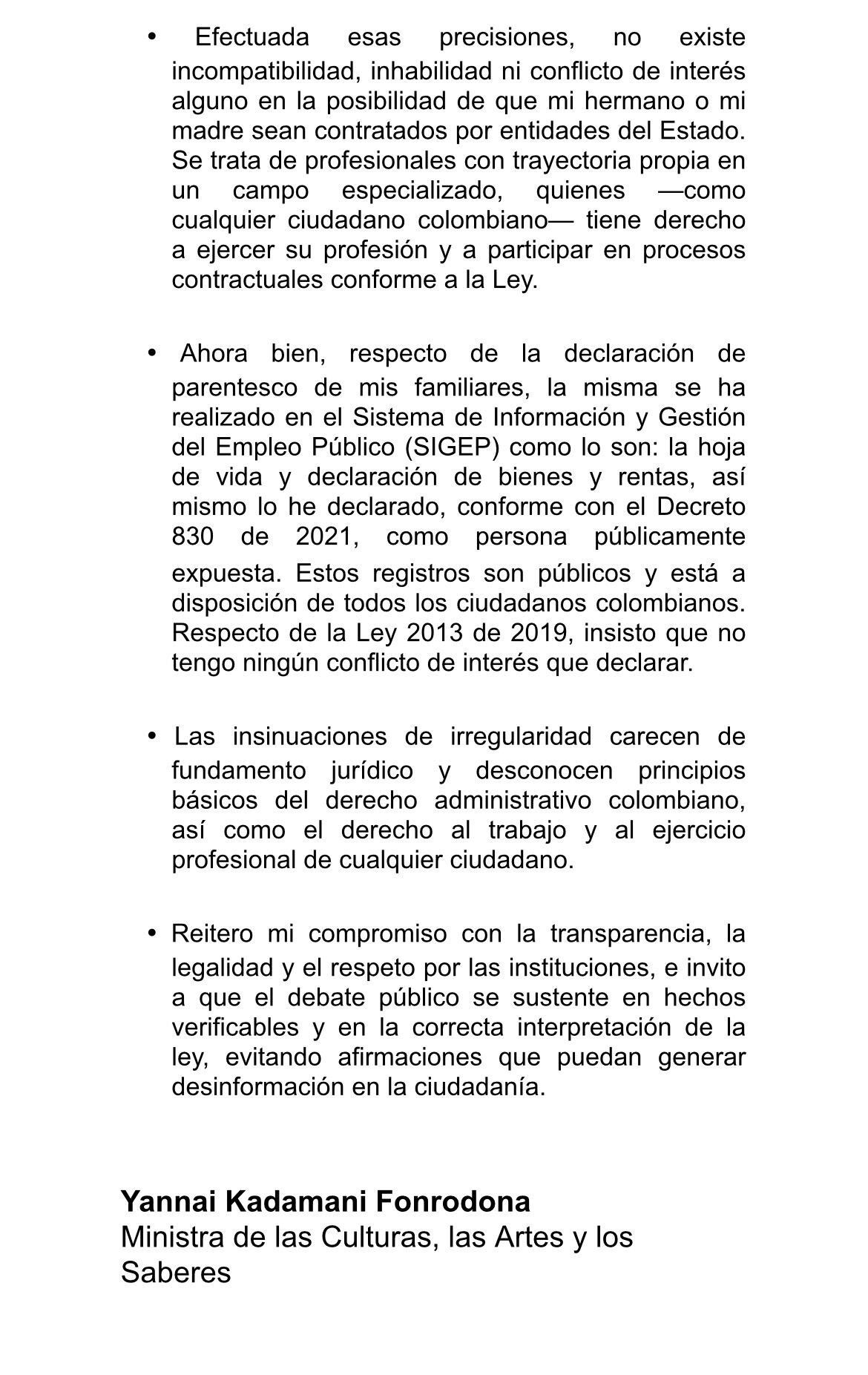 Comunicado de prensa