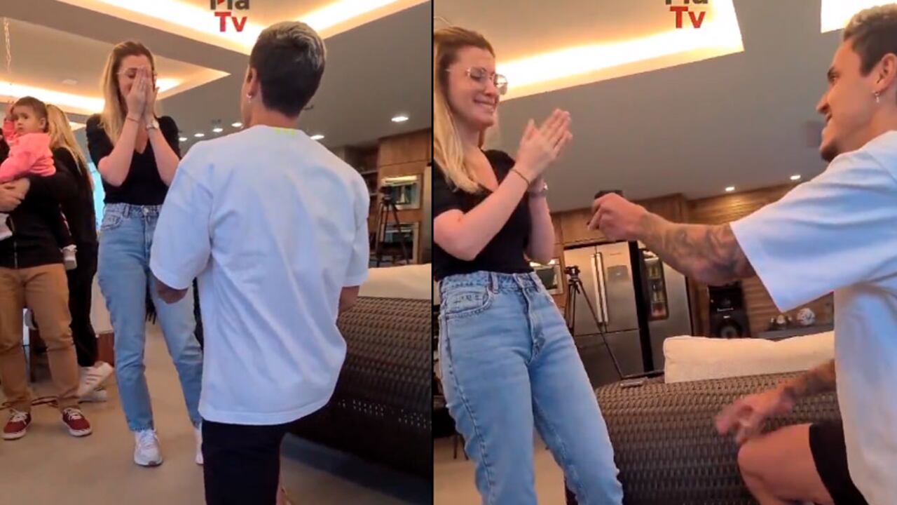 Pedro Guilherme le pidió matrimonio a su novio en medio de la euforia por la convocatoria al Mundial. Foto: Flamengo TV.