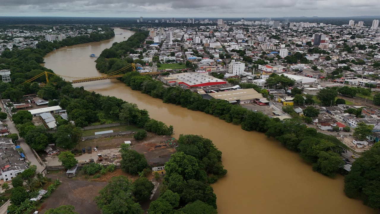 Panorámica de Montería y el río Sinú.