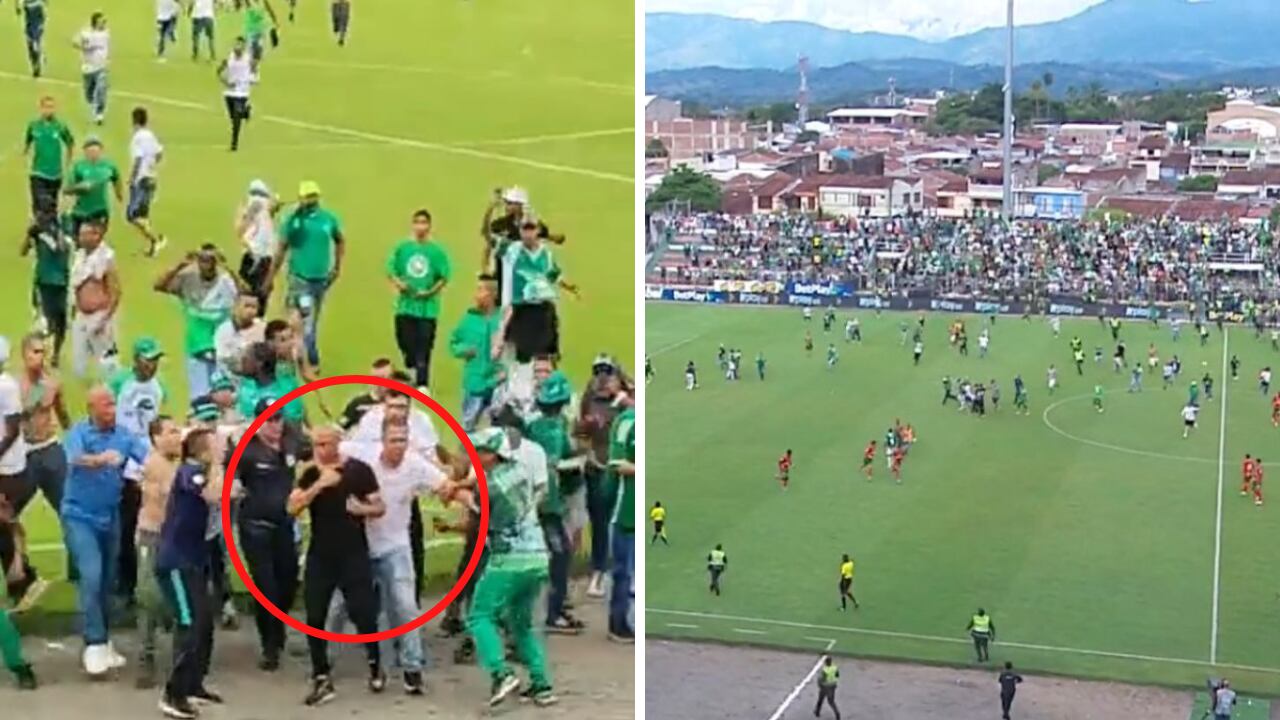 Mayer Candelo fue increpado por los hinchas del Deportivo Cali.