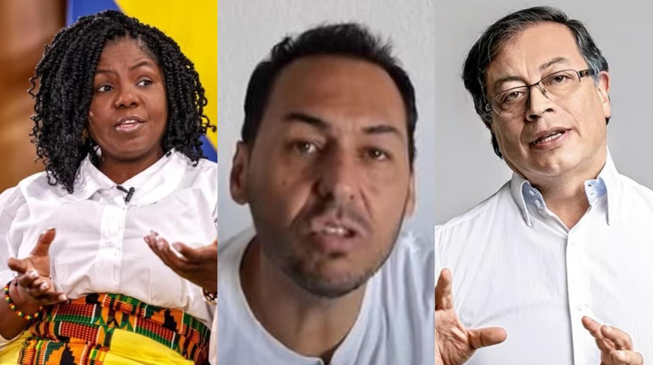 Francia Márquez, Daniel Mendoza y Gustavo Petro