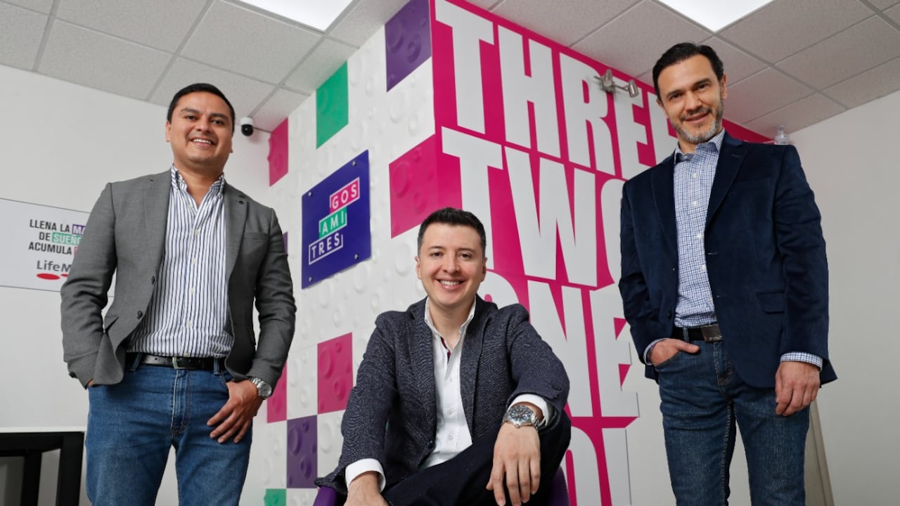 Mauricio Gutiérrez, Juan Pablo Arturo y Javier Ávila, socios fundadores de Tres Amigos.