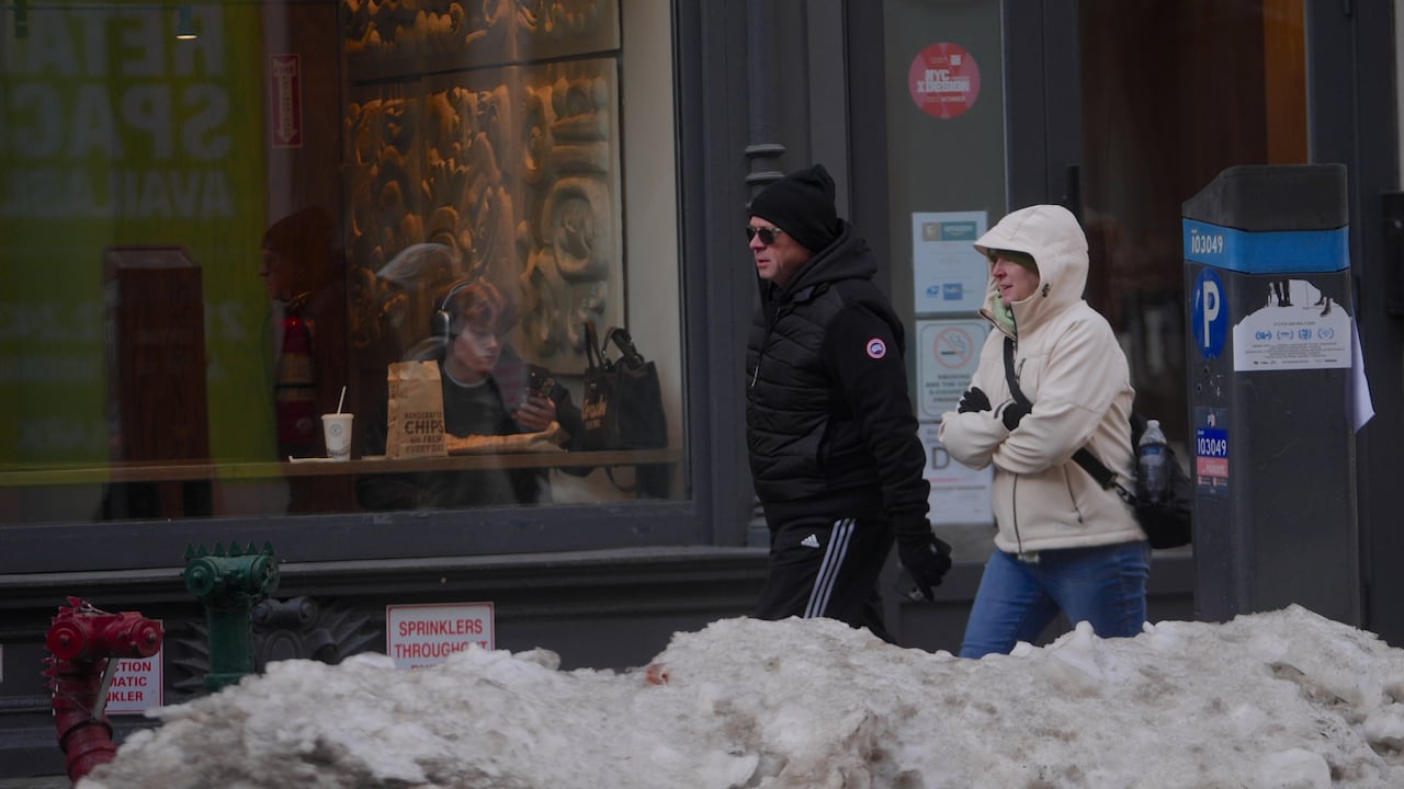 Frío en Nueva York.