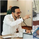 Abelardo De La Espriella y la menor Carla.