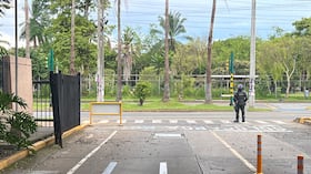 Uniformados de la Undmo hacen presencia en la zona.