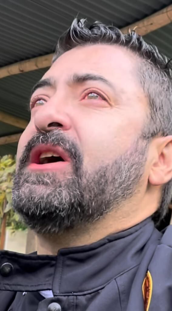 Iván Marín realizó peligroso reto que por poco afecta su visión