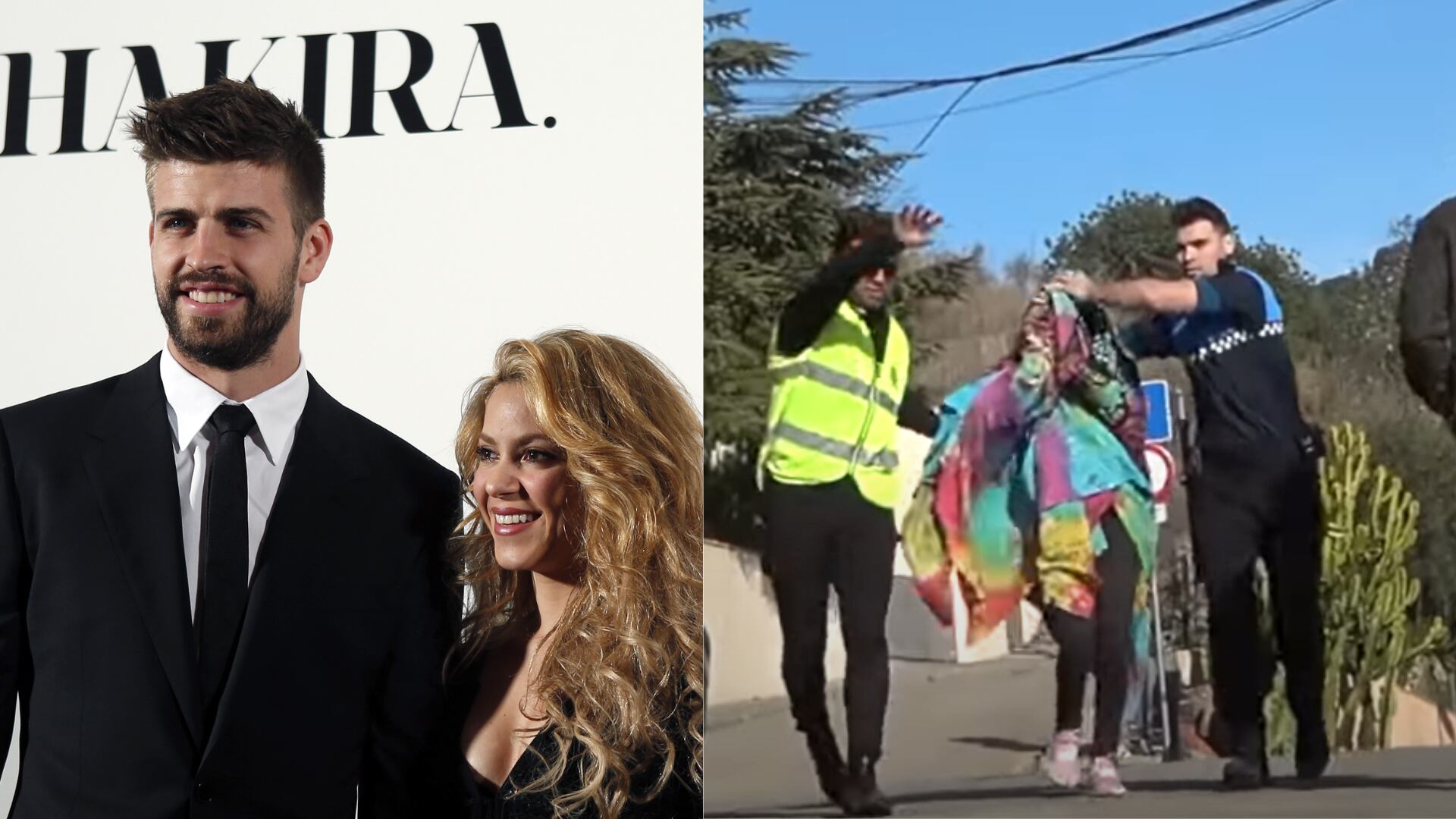 Gerard Piqué estuvo en su antigua casa con Shakira, donde una mujer incógnita fue escoltada.