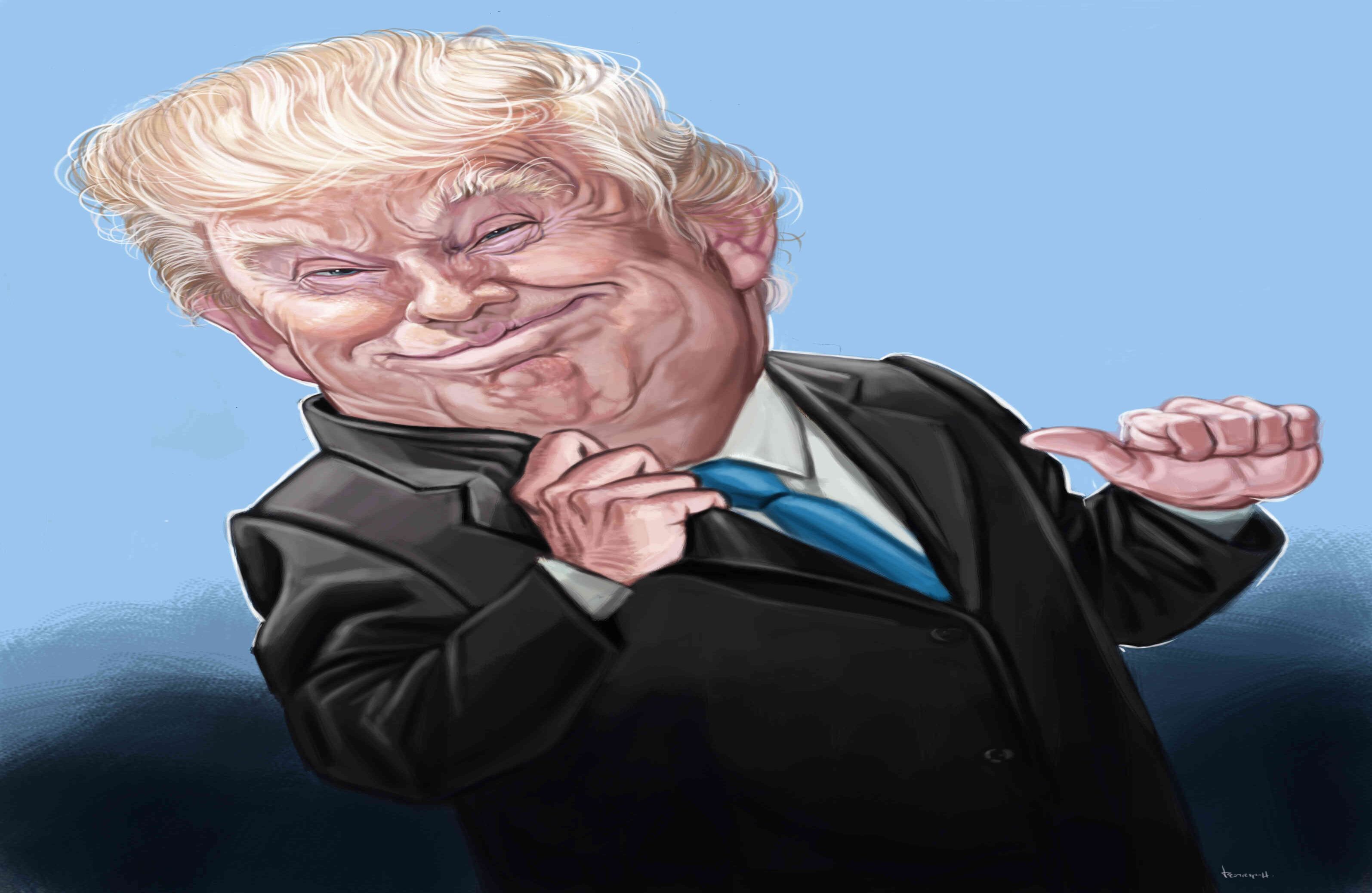 Trump retiró a Estados Unidos del Acuerdo Transpacífico de Cooperación Económica (TPP, por su sigla en inglés) apenas días después de asumir el cargo. Ilustración: Jorge Restrepo