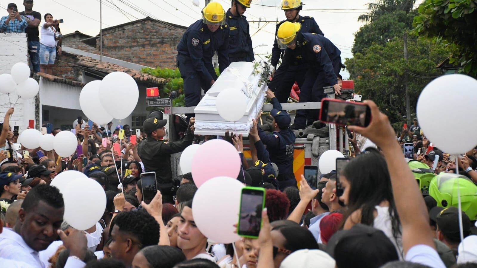 Sepelio de Sofía Delgado niña de 12 años asesinada en villagorgona