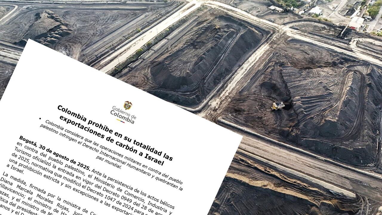 Colombia prohibió la exportación de carbón nacional hacia Israel.