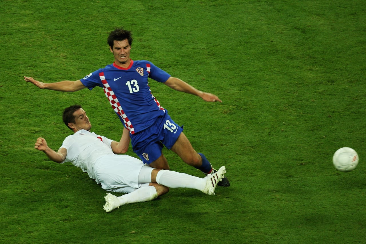 Nikola Pokrivac con el uniforme de Croacia.