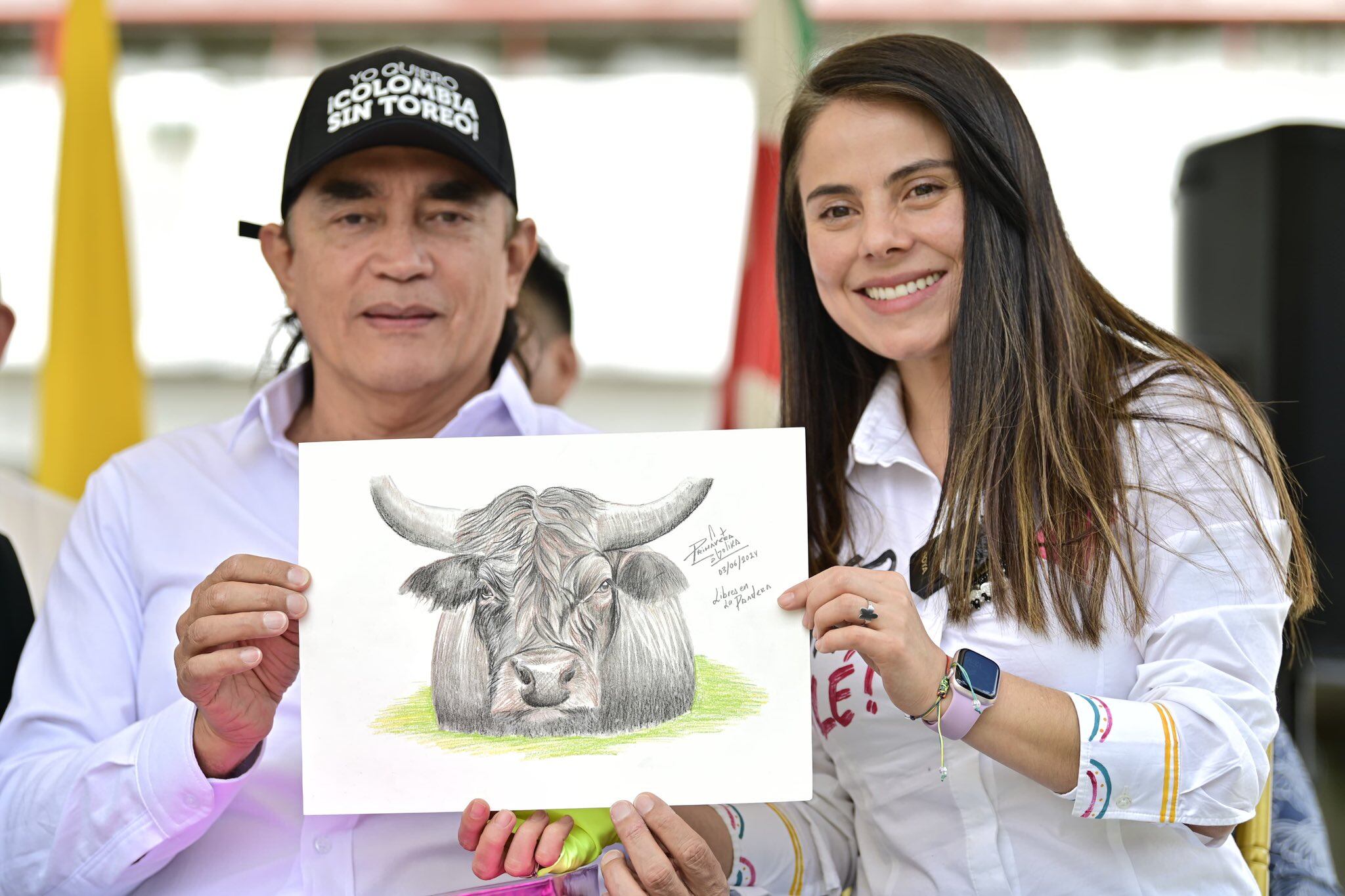 Gustavo Bolívar y Esmeralda Hernández.