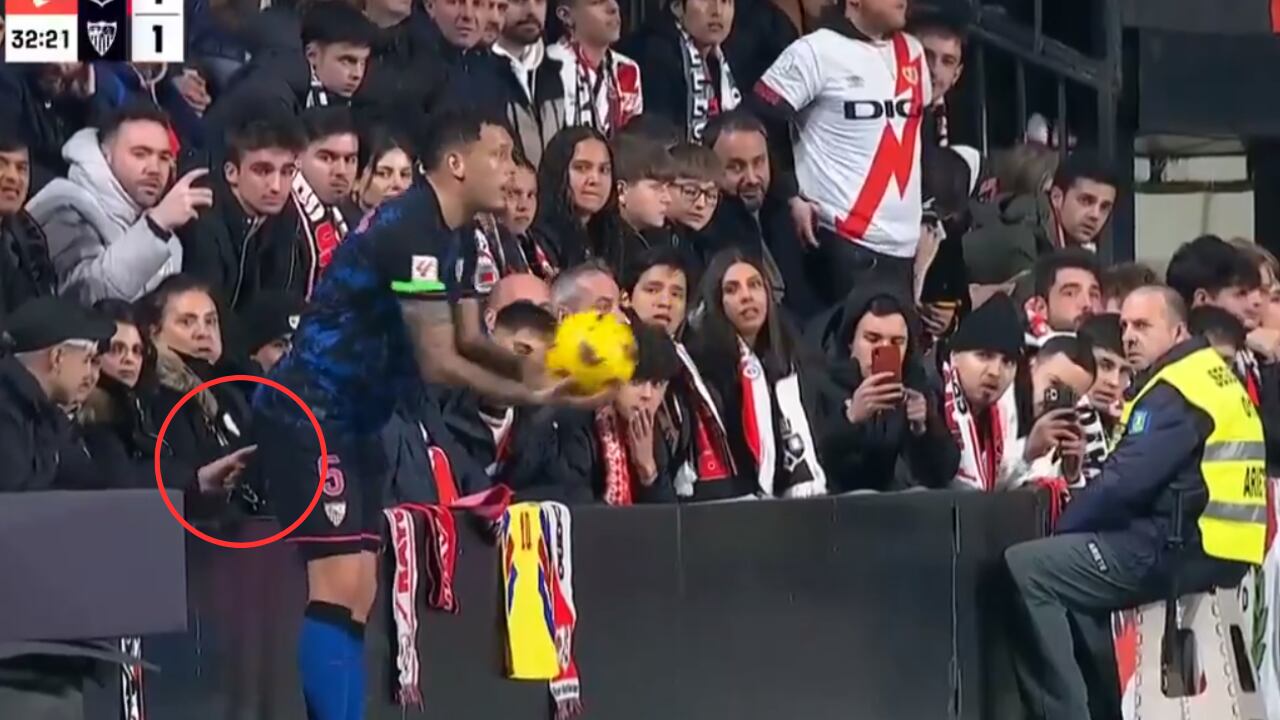 Lucas Ocampos sufrió acoso por parte de un seguidor del Rayo Vallecano