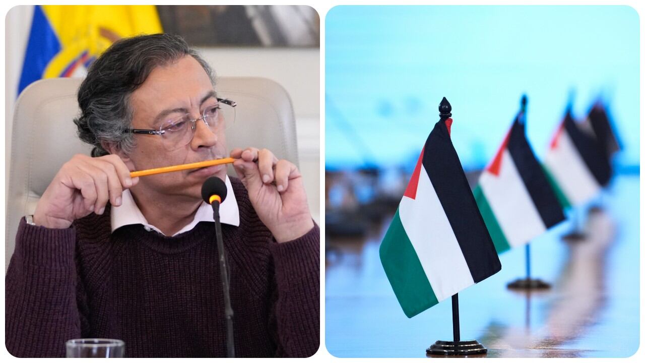 El presidente Gustavo Petro mandó a colocar banderas de Palestina durante el más reciente consejo de ministros en la Casa de Nariño.