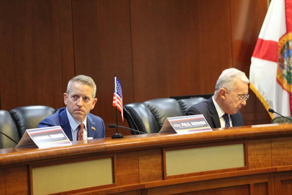 Álvaro Uribe en Miami.