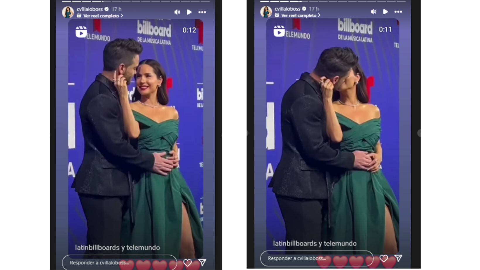 Carmen Villalobos y Frederik Oldenburg avivan rumores de embarazo con curioso gesto en los Premios Billboard de la Música Latina 2024
