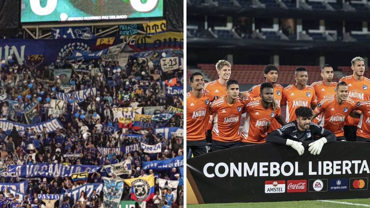 Millonarios abrió su camino en Libertadores con el acompañamiento de su hinchada.