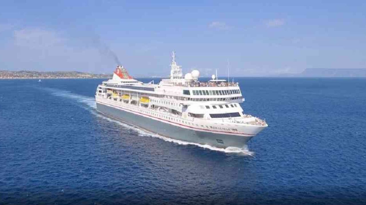 El crucero Braemar estuvo en Cartagena el 8 de marzo. Foto: Fred. Olsen Cruise Lines