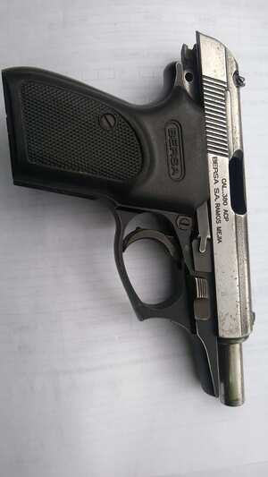 Arma con la que fueron atacados policías en Popayán