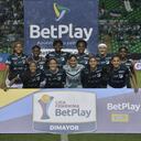 PALMIRA COLOMBIA, 12-09-2021: Jugadoras del Cali posan para una foto previo al partido entre Deportivo Cali e Independiente Santa Fe por la final, vuelta, como parte de la Liga Femenina BetPlay DIMAYOR 2021 jugado en el estadio Deportivo Cali - Myriam Guerrero de la ciudad de Palmira. / Players of Cali pose to a photo prior a match for the final, second leg, as part Womens League BetPlay DIMAYOR 2021 between Deportivo Cali and Independiente Santa Fe played at Deportivo Cali - Myriam Guerrero stadium in Palmira city. Photo: VizzorImage / Gabriel Aponte / Staff