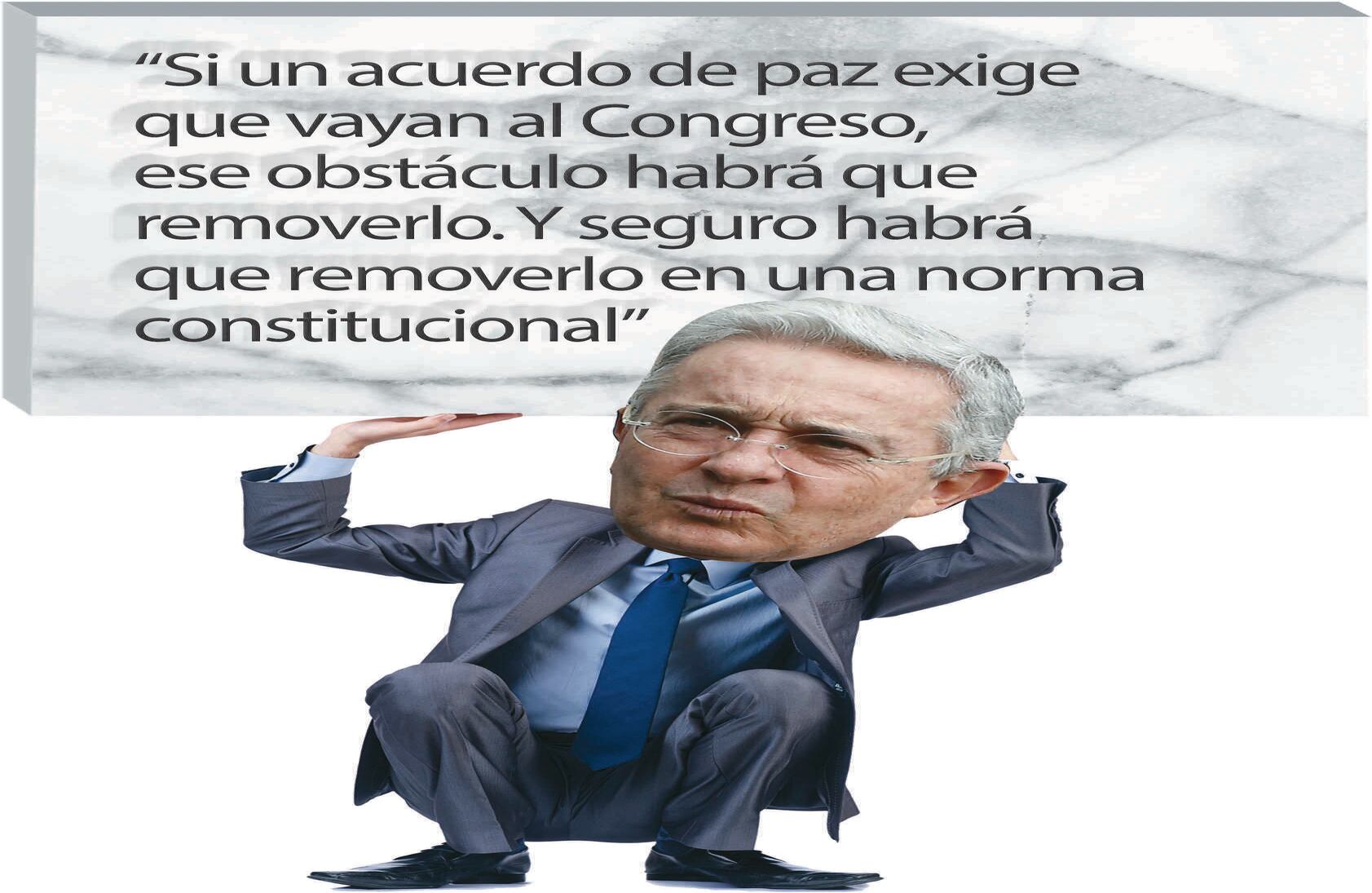 Álvaro Uribe. Así se refería el expresidente Uribe, en 2006, a la posibilidad de permitir a la insurgencia participar en política. En su gobierno le parecía aceptable, pero ahora es lo que más critica del actual proceso con las Farc. 