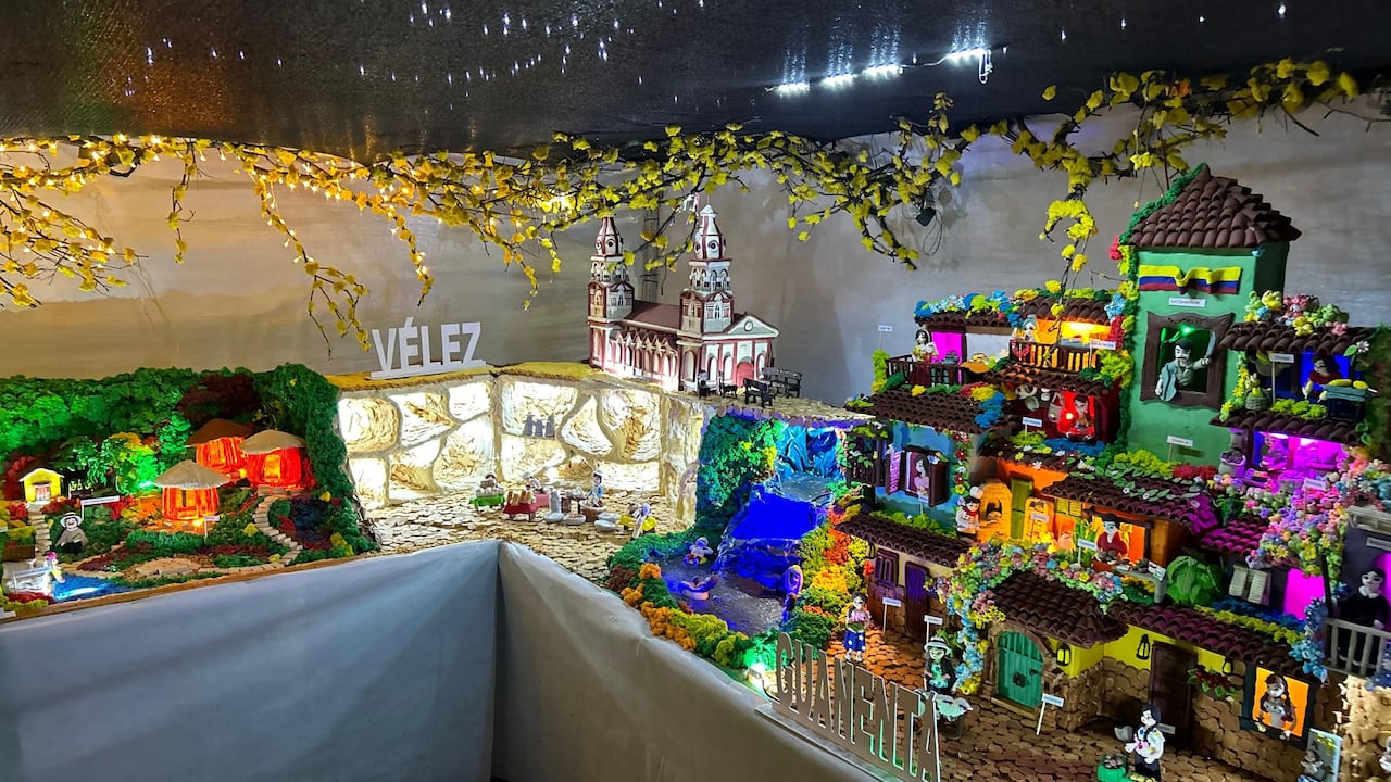 El pesebre más dulce de Colombia está en Santander.