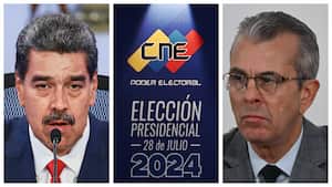 Nicolás Maduro, CNE de Venezula y Juan Carlos Delpino.