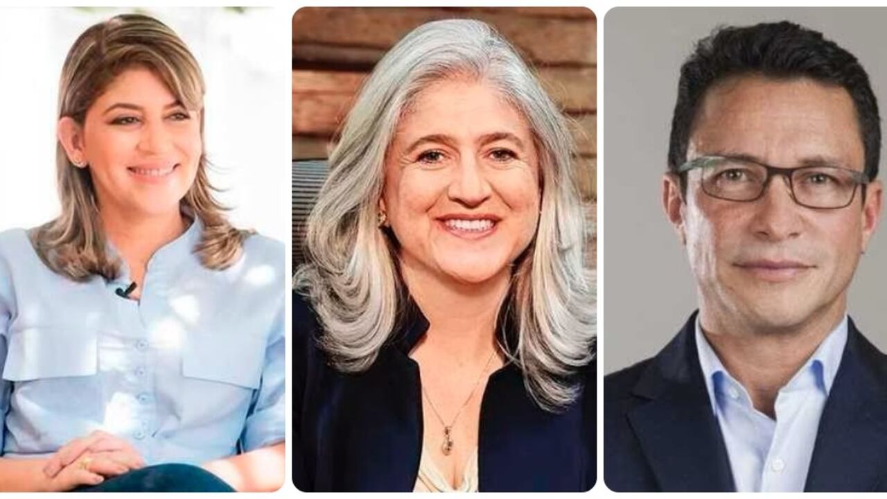 Virna Johnson, Catalina Velasco y Carlos Caicedo.