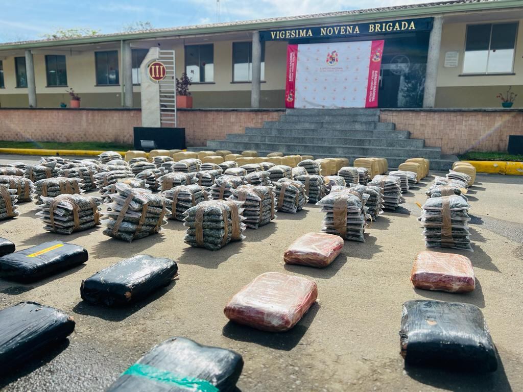 Hallazgo de marihuana en el Cauca este 6 de diciembre.