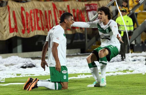 Jefferson Duque marcó el primer gol para Nacional en el minuto 38. Foto: León Darío Peláez